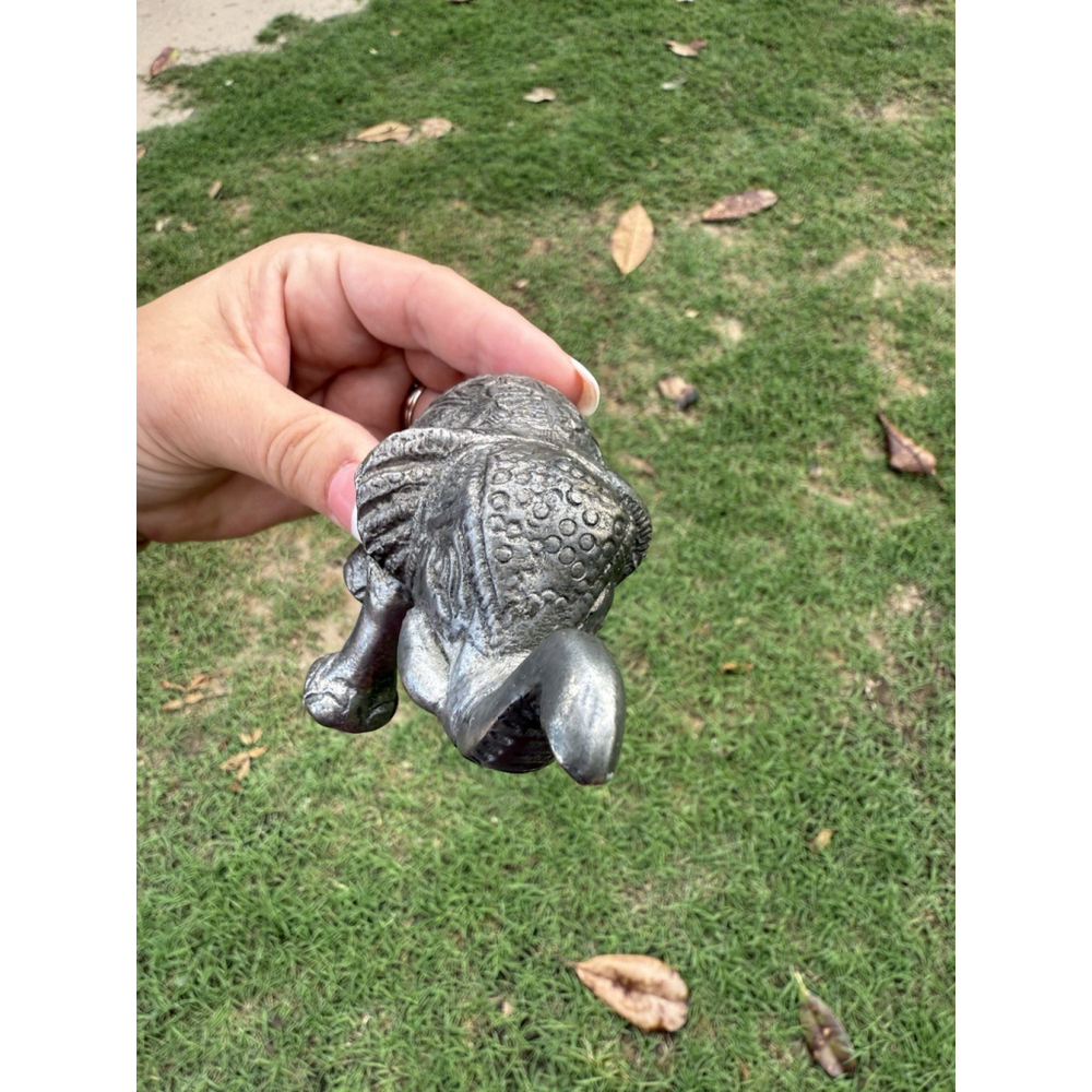 Safari Elephant in Costume Figurine 2.5 ” Metal Sculpture Decor Made In India - Picture 6 of 9